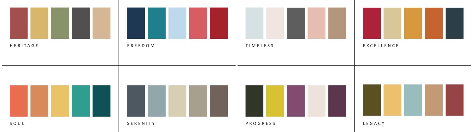 What branding colors palettes would you like to see used at the Tarboro Road Park? Please use the images below for inspiration or share your own ideas and preferences. (click on image to enlarge)