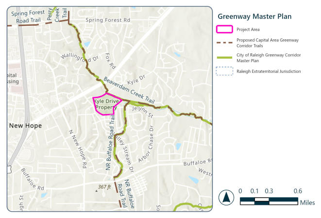 Kyle Drive Park is located along the Beaverdam Creek Greenway Corridor that includes a proposed trail that would connect to several parks in the future. As part of this project scope should greenway trail construction to other parks be a priority?
