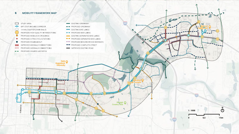 A primary goal is to improve access to BRT stations and generally improve safety and comfort for pedestrians. To achieve this goal recommendations include: Install sidewalks where significant gaps exist needed to connect to BRT stations. Improve pedestrian facilities at intersections. Expand the network of greenways and bicycle lanes. Calm traffic speeds. Create a pedestrian/bicycle connection across Beltline. See the map for more detail. How well do these recommendations achieve that goal?