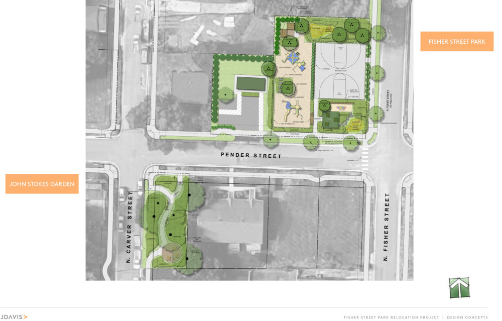 Schematic View of Fisher Street Park